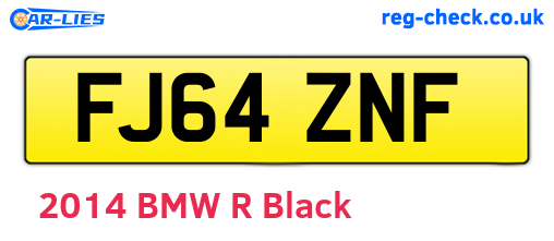FJ64ZNF are the vehicle registration plates.