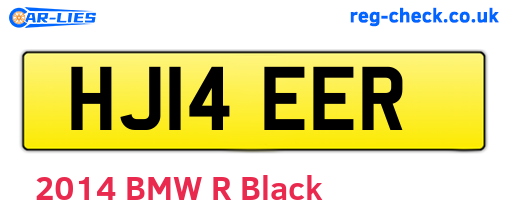 HJ14EER are the vehicle registration plates.