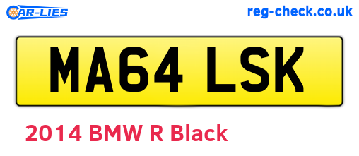 MA64LSK are the vehicle registration plates.