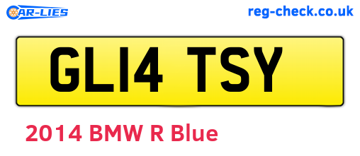 GL14TSY are the vehicle registration plates.