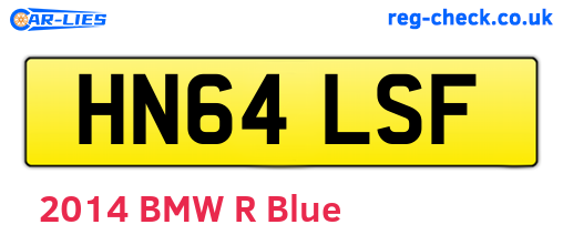 HN64LSF are the vehicle registration plates.