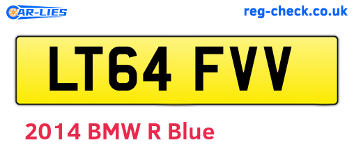 LT64FVV are the vehicle registration plates.