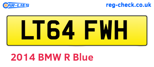 LT64FWH are the vehicle registration plates.