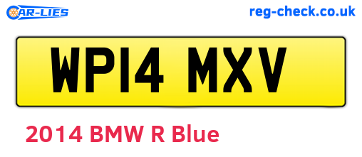 WP14MXV are the vehicle registration plates.
