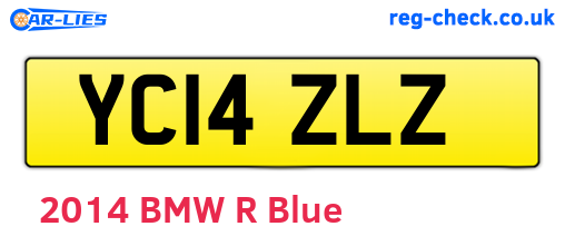 YC14ZLZ are the vehicle registration plates.