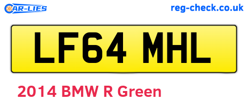 LF64MHL are the vehicle registration plates.