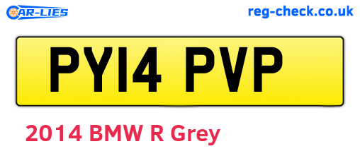 PY14PVP are the vehicle registration plates.