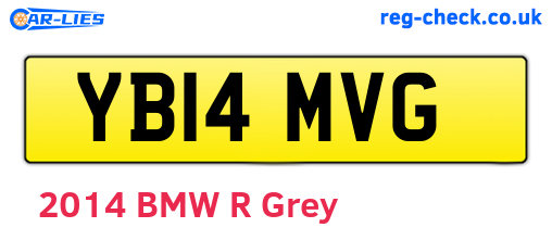 YB14MVG are the vehicle registration plates.