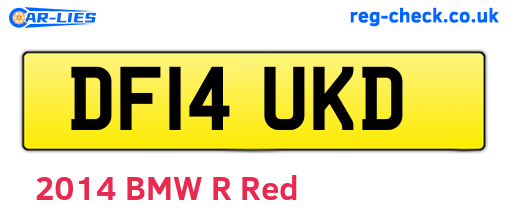 DF14UKD are the vehicle registration plates.
