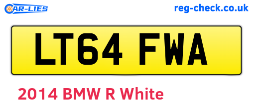 LT64FWA are the vehicle registration plates.