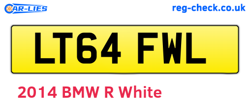 LT64FWL are the vehicle registration plates.