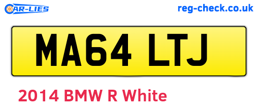 MA64LTJ are the vehicle registration plates.