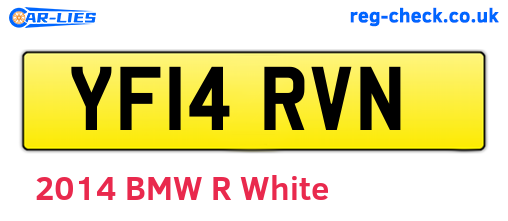 YF14RVN are the vehicle registration plates.