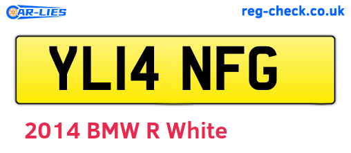 YL14NFG are the vehicle registration plates.