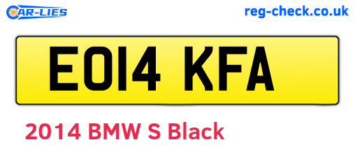 EO14KFA are the vehicle registration plates.