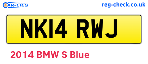 NK14RWJ are the vehicle registration plates.