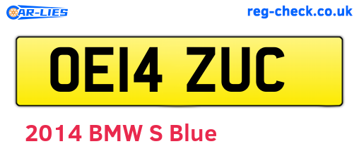 OE14ZUC are the vehicle registration plates.