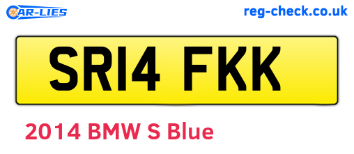 SR14FKK are the vehicle registration plates.