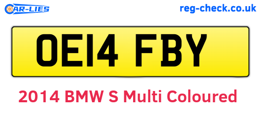 OE14FBY are the vehicle registration plates.