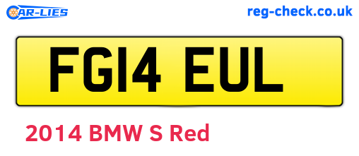 FG14EUL are the vehicle registration plates.