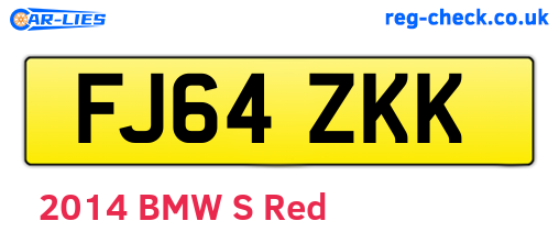 FJ64ZKK are the vehicle registration plates.