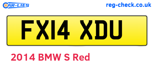 FX14XDU are the vehicle registration plates.