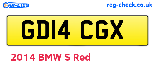 GD14CGX are the vehicle registration plates.