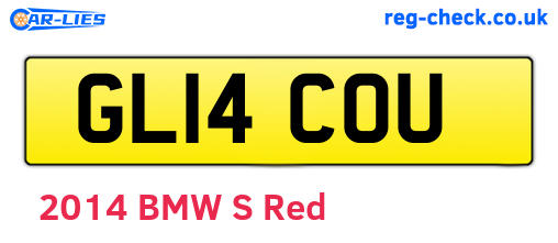 GL14COU are the vehicle registration plates.