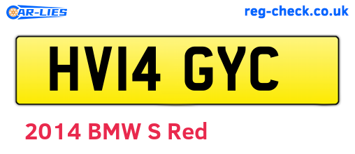 HV14GYC are the vehicle registration plates.