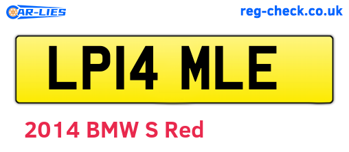 LP14MLE are the vehicle registration plates.