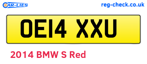 OE14XXU are the vehicle registration plates.