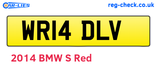 WR14DLV are the vehicle registration plates.