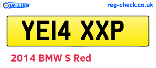 YE14XXP are the vehicle registration plates.