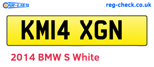 KM14XGN are the vehicle registration plates.
