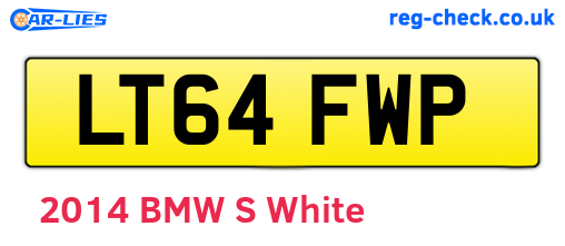 LT64FWP are the vehicle registration plates.