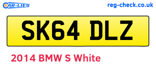 SK64DLZ are the vehicle registration plates.