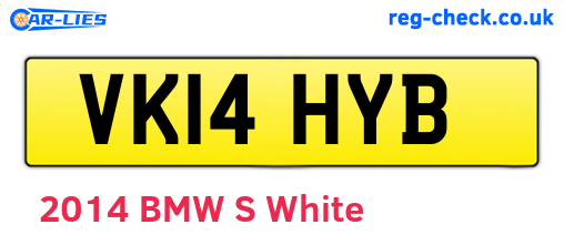 VK14HYB are the vehicle registration plates.