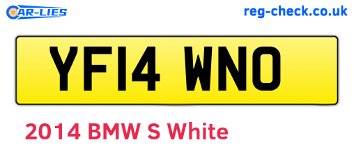 YF14WNO are the vehicle registration plates.