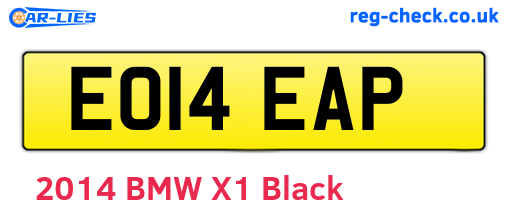 EO14EAP are the vehicle registration plates.