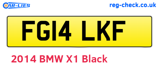 FG14LKF are the vehicle registration plates.