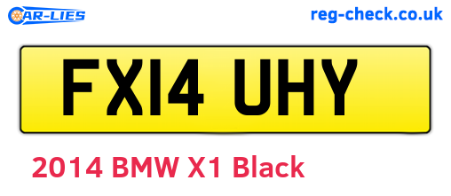 FX14UHY are the vehicle registration plates.