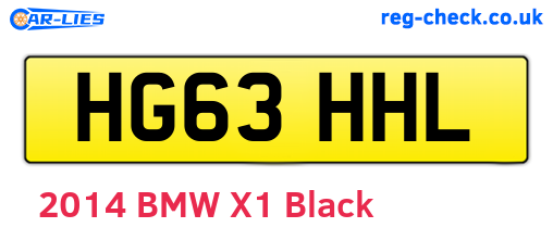 HG63HHL are the vehicle registration plates.