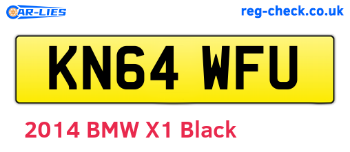 KN64WFU are the vehicle registration plates.