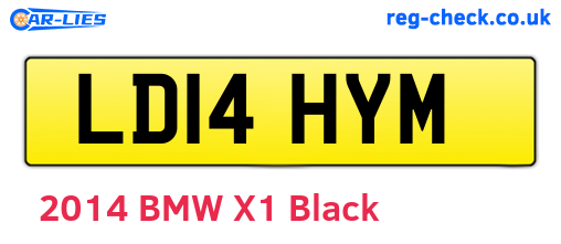 LD14HYM are the vehicle registration plates.