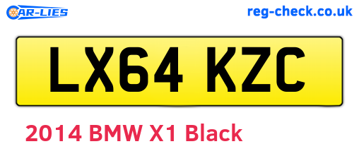 LX64KZC are the vehicle registration plates.