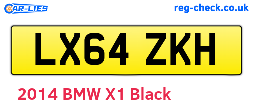 LX64ZKH are the vehicle registration plates.