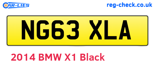 NG63XLA are the vehicle registration plates.