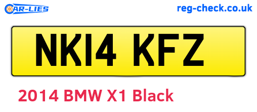 NK14KFZ are the vehicle registration plates.
