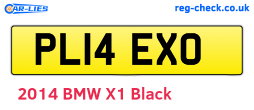 PL14EXO are the vehicle registration plates.