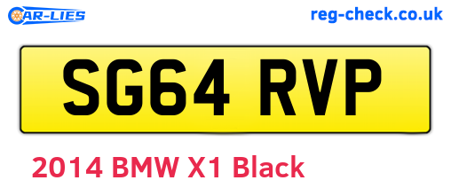 SG64RVP are the vehicle registration plates.